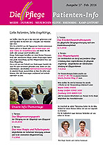 »Die Pflege« Patienten-Info - Ausgabe 17 »Die Pflege« Patienten-Info - Ausgabe 17