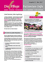 »Die Pflege« Patienten-Info - Ausgabe 21 »Die Pflege« Patienten-Info - Ausgabe 21