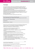 »Die Pflege« Patienten-Info - Sonderausgabe 01 »Die Pflege« Patienten-Info - Sonderausgabe 01