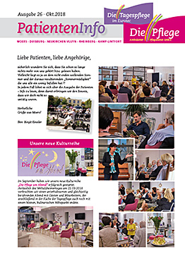 »»Die Pflege / Tagespflege« Patienten-Info - Ausgabe 26 »Die Pflege / Tagespflege« Patienten-Info - Ausgabe 26